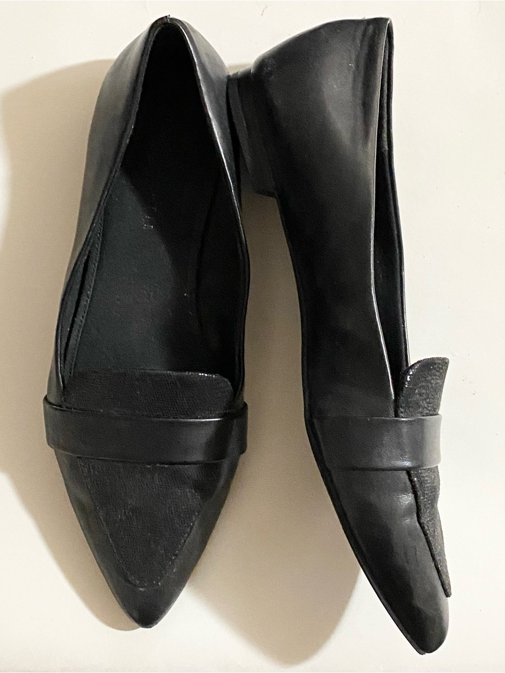 Kelly & Katie Black Pointed Toe Loafers Size 9